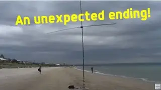 Water's Edge Portable DX: A single pole vertical yagi for 14 MHz