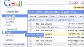 Gmail's Drag and Drop feature