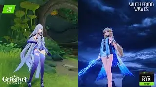 Genshin VS Wuthering waves Max Graphics Comparison RTX 4060 i5-13400F
