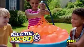 New ZURU Bunch O Balloons | FILL & TIE 100 Water Balloons in just 60 Seconds! | Neighborhood Battle!