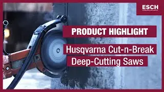 Husqvarna Cut-n-Break Saw in Action - Deep-Cutting Saw for Concrete, Stone, and Brick
