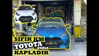 SIFIR KM TOYOTA YARİS KAPLADIK #izmir  #carwrapping