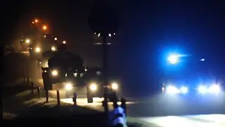 Leopard 2- Nachtmarsch mit Feldjäger Begleitung zum GÜZ Heer