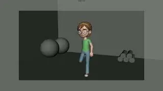 Kayla Stretches and Squats Animation