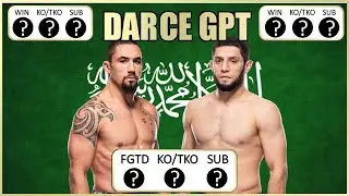 UFC Saudi Arabia | Robert Whittaker vs Ikram Aliskerov | DARCE FIGHT GPT