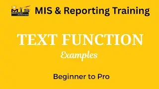 Text Function In Excel | Excel Text Function | Important Text Functions you *NEED* to know