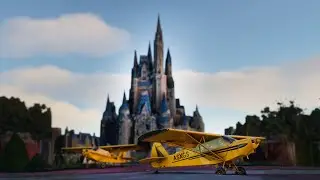 Landing in Disney World! Magic Kingdom, Epcot, and More! - New Flight Simulator (Multiplayer)