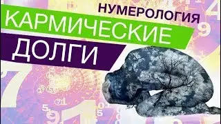 КАРМИЧЕСКИЕ ДОЛГИ. НУМЕРОЛОГИЯ. ЗНАЧЕНИЕ ЦИФР.