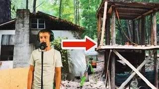 Converting Abandoned Trap House into Beautiful Bushcraft Home