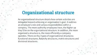 Forms of Organizational Structures