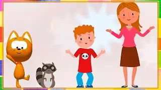 😸 Котёнок Котэ | 🐺 ЕНОТ - развивающая, обучающая песенка для детей | Мультики для детей