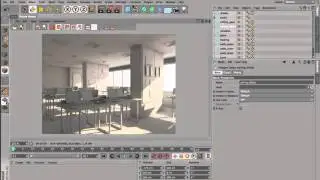 Cinema 4D room model 009