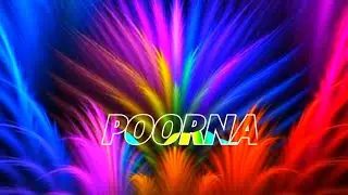 Poorna name Template download | New template creation for avee player