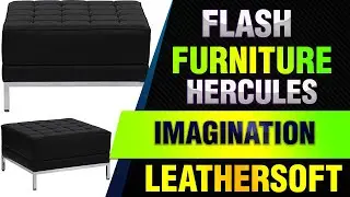 Flash Furniture HERCULES Imagination Series Black LeatherSoft Ottoman