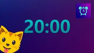 20 minute Timer Countdown (No Music) with LOUD Alarm ⏱⏱
