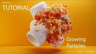 Cinema 4D Tutorial Create a Growing Particles using X-Particles and Octane Render