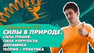 Силы в природе. Сила трения. Сила упругости. Динамика. Физика ЕГЭ 2021.
