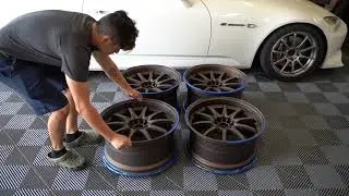 FRESH POWDERCOAT AND CERAMIC COAT ON VOLK RACING CE28N!