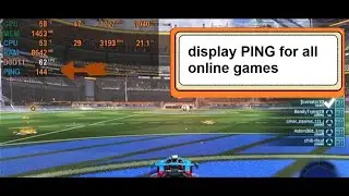 how to display ping in all online games