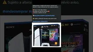 🇧🇷PlayStation 5 Digital Slim Branco 1TB Returnal e Ratchet e Clank Controle Sem Fio Dualsense Branco