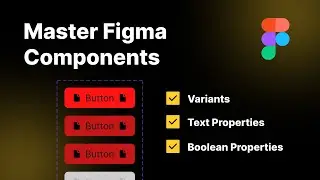 Master Figma Components: Variants, Text & Boolean Explained