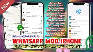 WA iPHONE TERBARU 2024 | RC WHATSAPP iOS TERBARU 2024 | WA iOS TERBARU 2024