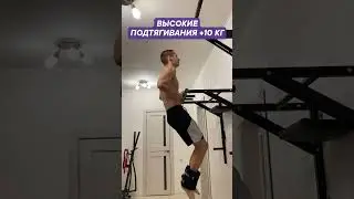 Высокие подтягивания с +10кг 💪🏻#shorts #андрейбогданов