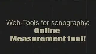 Online application for measuring distance and angle on ultrasound image