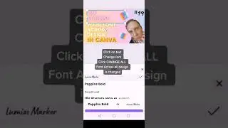 Canva Hack how to change font across all design