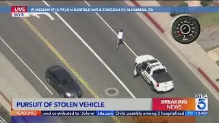 Driver of suspected stolen pickup arrested in Alhambra after wild pursuit