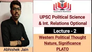 | Lecture - 2 | Western Political Thought  | PLATO Political thought | PSIR lectures Hindi |
