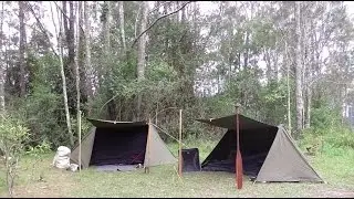 Bushcraft Shelter  - Army Pup Tent / Shelter Half Modification