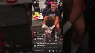 Tyson Fury visiting Derek Chisora after their fight as they share moments with their children…