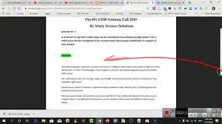 PHY101 ~ GDB Correct Solution Fall 2019-20 