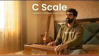 C Scale Tanpura Sa-Pa for Riyaz | सफ़ेद 1 तानपुरा | Soothing Meditation Music