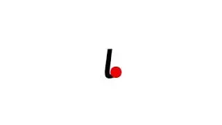 Lower case letter animation: i