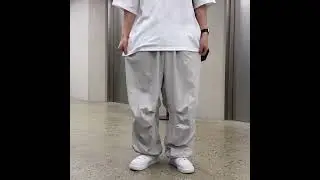 나일론 핀턱 벌룬 스트링 트레이닝 팬츠 (3 color)