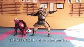 Hanbo Jutsu - tsuki Otoshi - Variante de Yoroi Kumiuchi con Shikomizue