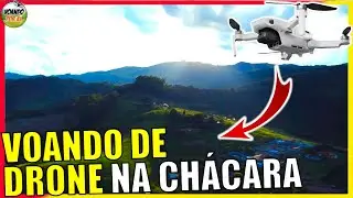 VOANDO COM  DORNE DJI MINI 2 NA CHÁCARA