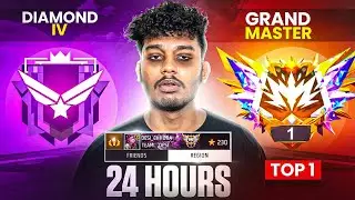 PUSHING  GRANDMASTER REGION TOP 1🤯 IN 24 HOURS⏳️- Garena Free Fire