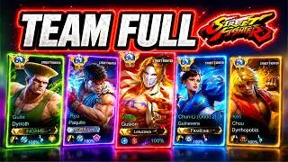 FULL STREET FIGHTER TEAM HUMILIATES ANY TEAM IN RANK! | MOBILE LEGENDS