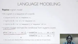 Neural networks [10.5] : Natural language processing - language modeling