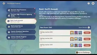 Reminiscent Regimen: Day 3 - Raid: Swift Assault [Genshin Impact][2.8 Event]