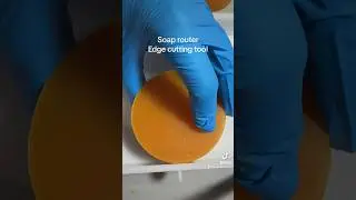 How I trim and bevel the sharp edges off of a round bar, using the soap router tool.  Soap cleanup