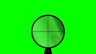 Sniper Rifle Sight - Animation Green Screen