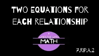 Illustrative Mathematics Grade 7, Unit 2.5 -Two Equations for Each Relationship