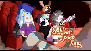 Soldier, poet,king meme (commission)