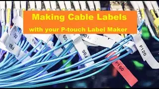 Make Cable Labels with your PT-H110 Brother P-touch Label Maker - flag cables like a pro.