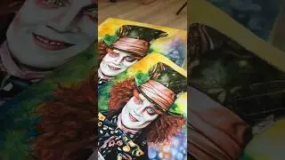 Printy Kloboučníka 🎨 #malování #painting #obraz #barvy #czech #madhatter #art #artshorts #dekorace