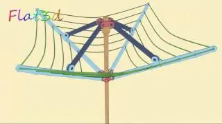 3ds Max Inverse Kinematics - Rotary Clothes Line